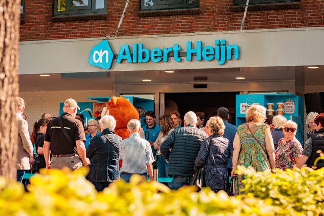 Albert Heijn winkel aan de Stationsstraat in Vught