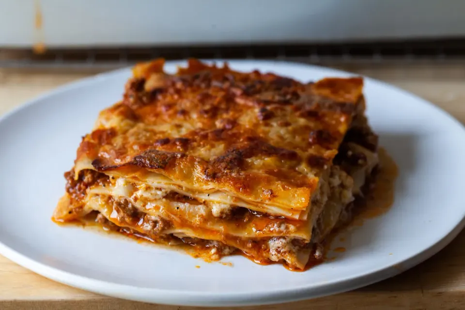 plate of lasagna