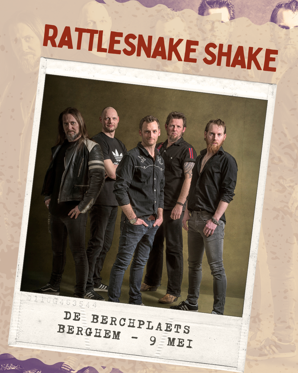 Poster bandjesavond Rattlesnake Shake
