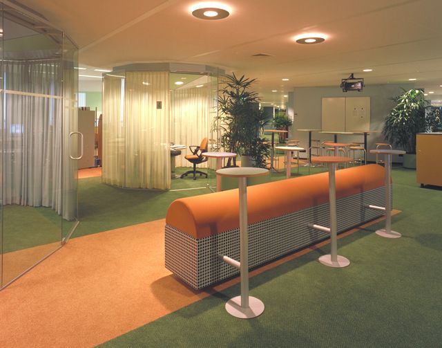Inrichting met Gispen meubilair bij Philips Eindhoven
