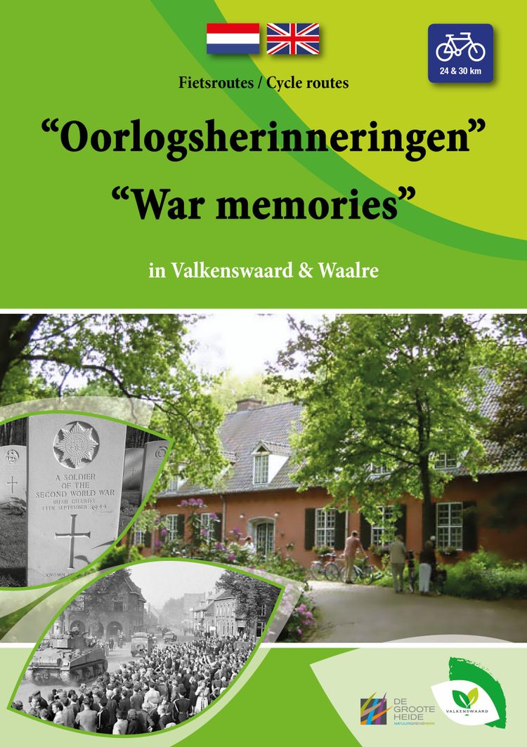 Boekje (NL/ENG) met twee fietsroutes langs oorlogslocaties in Valkenswaard en Waalre