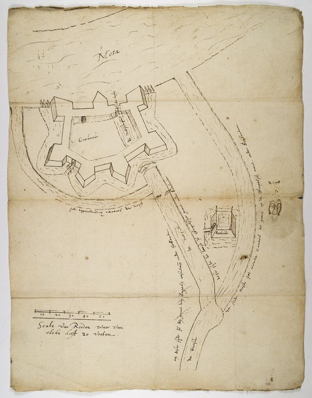 Het plan van het stadsbestuur voor het nieuw kanaal tijdens het Twaalfjarig bestand.