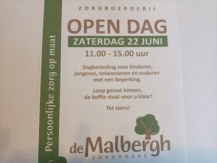 Open Day Care farm the Malbergh Beek en Donk
