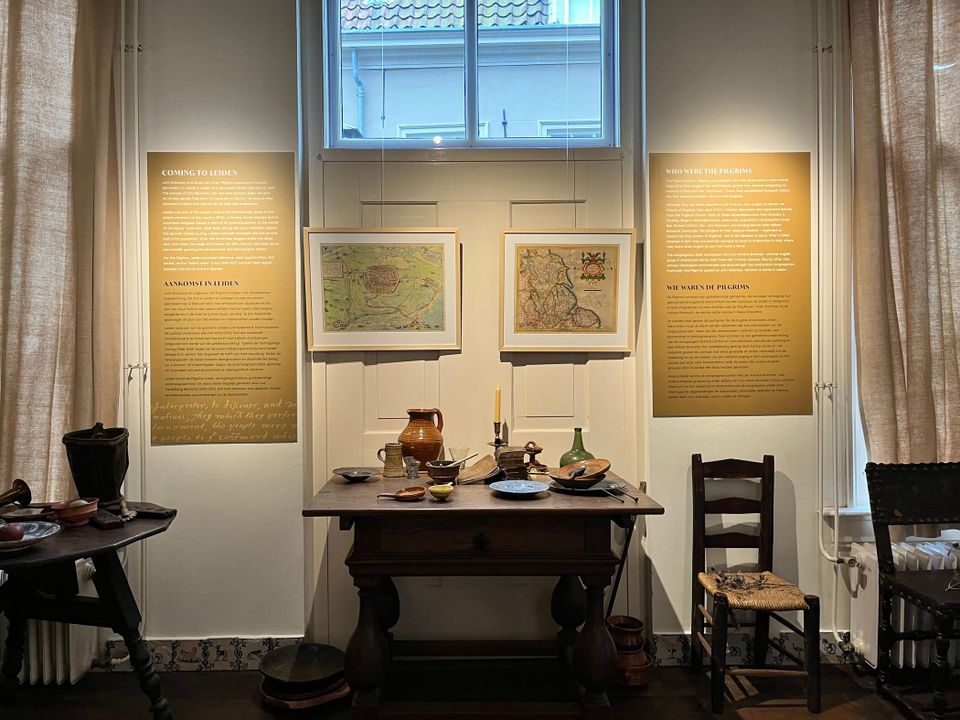 Beeld van het Pilgrim Museum in Leiden