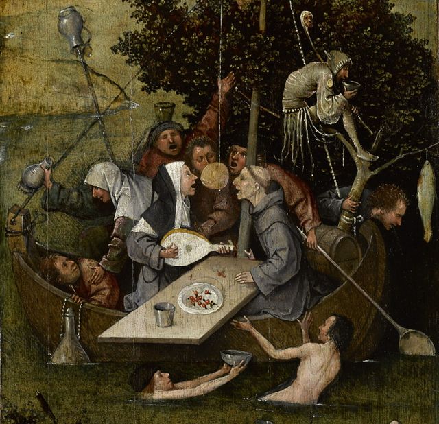 Schilderij 'het Narrenschip' van Jeroen Bosch
