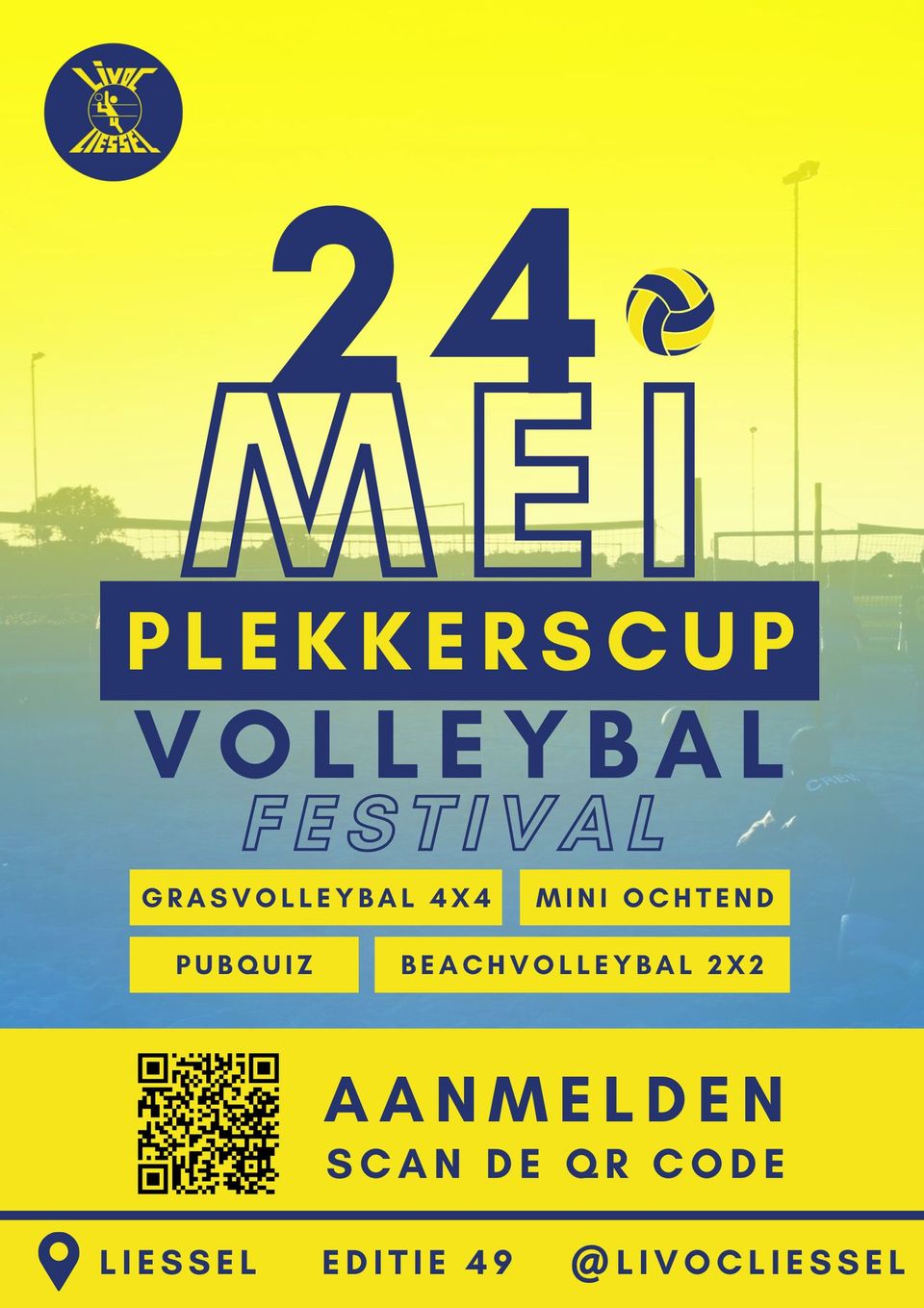 Affiche Livoc Plekkerscup Volleybal Festival