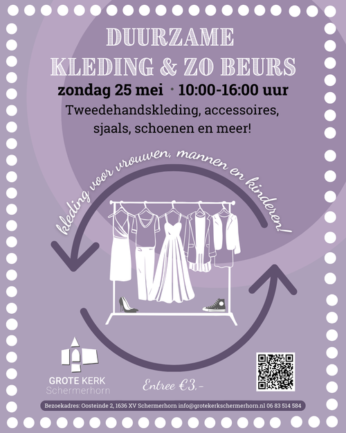 Een poster van een kledingbeurs