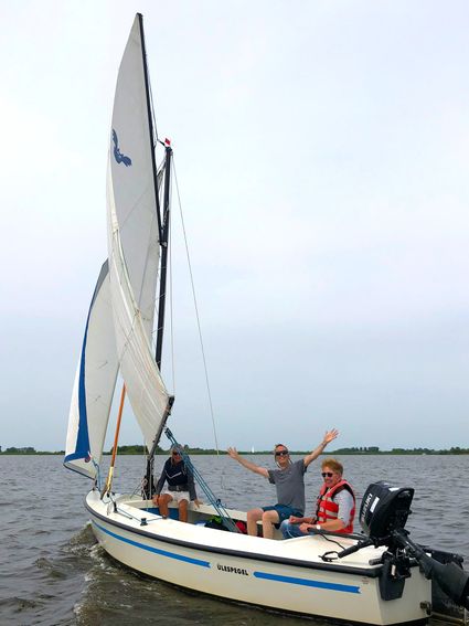 Heerlijk zeilen in de Valk op het Slotermeer