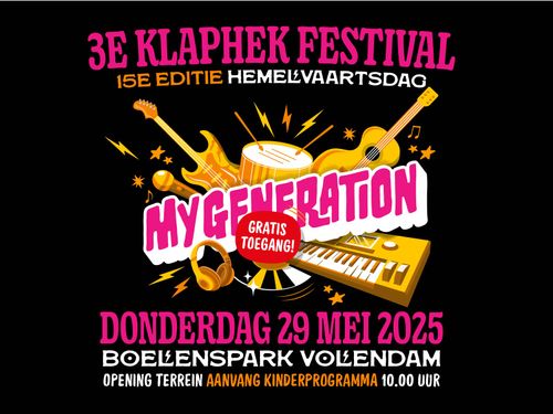 Een poster van het 3e Klaphekfestival