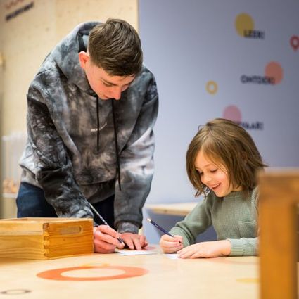 Kinderen in Thermenmuseum