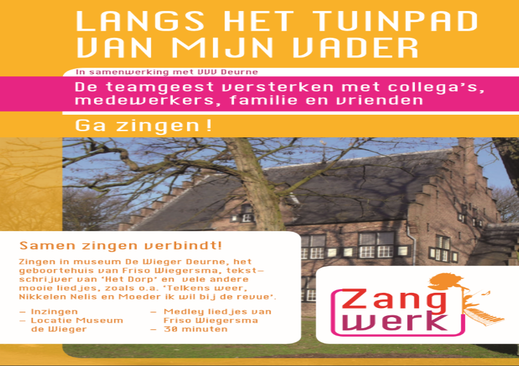 Zangworkshop Langs het Tuinpad van mijn Vader