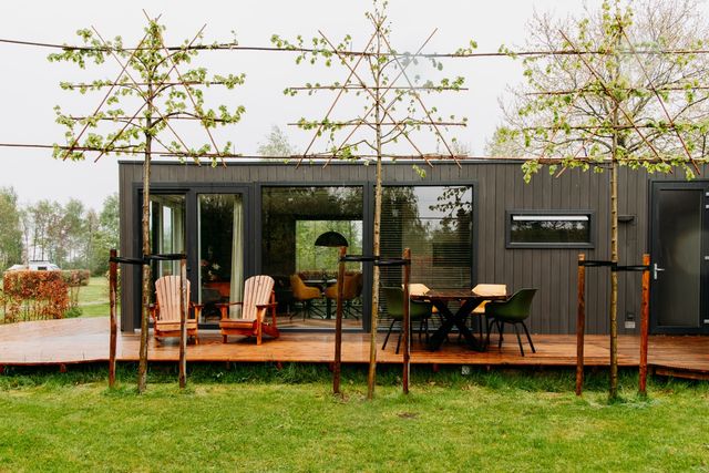 de buitenkant van het Oosterchalet