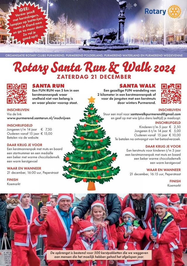 Flyer Santa Run & Walk Purmerend