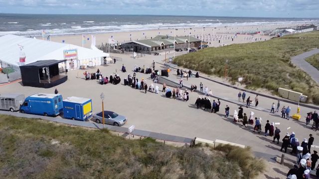 Afbeelding van het klederdracht festival Katwijk aan Zee