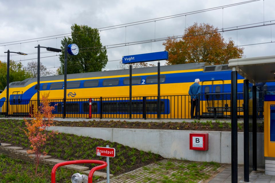 Het tijdelijke NS Station Bestevaer in Vught