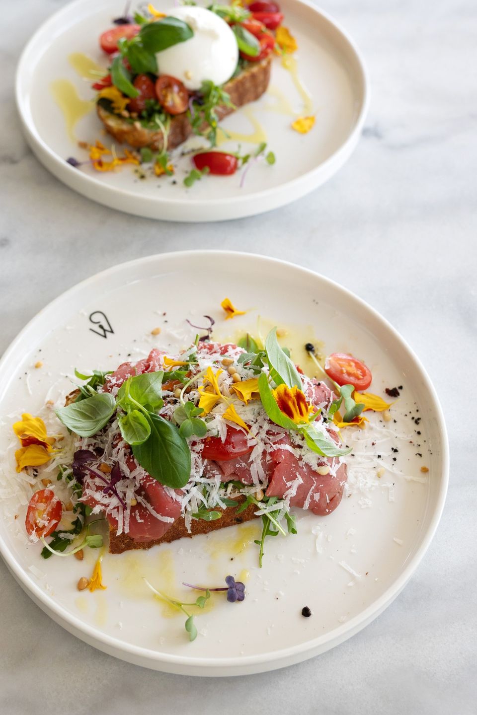 Brood naar keuze met carpaccio
