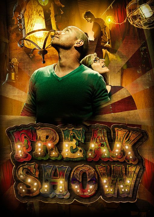 Een poster van escape room de Freakshow