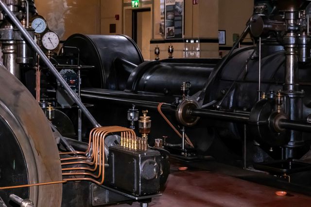 Stoommachine KVL fabriek in Oisterwijk