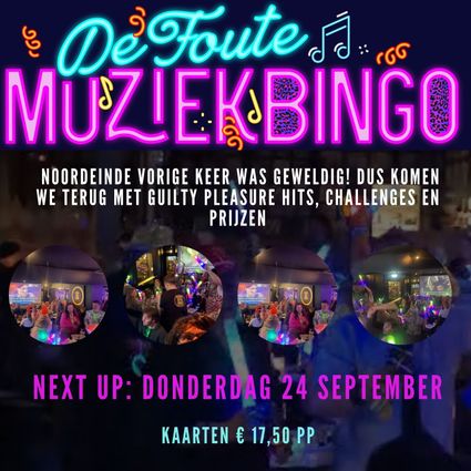 noordeinde muziekbingo flyer