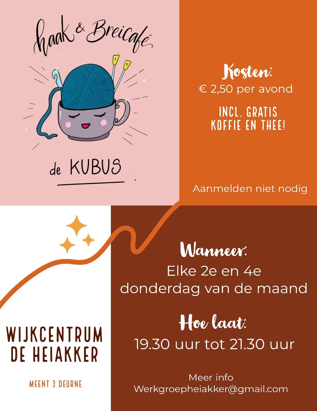 Affiche Haak- en Breicafé