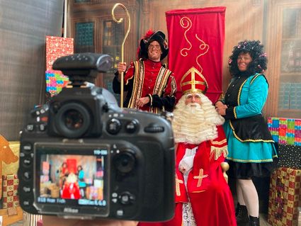 Op de foto met Sinterklaas