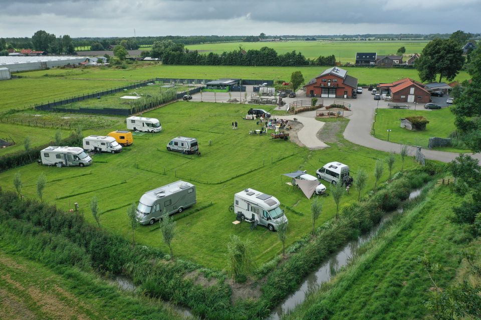 Luchtfoto van Camperpark Hidden Valley