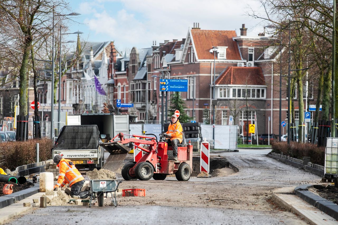 Foto van werkzaamheden Koningsweg