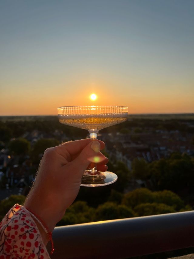 Zonsondergang bij de keyserklim