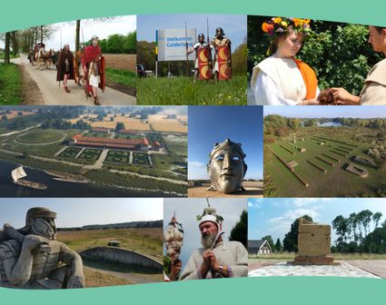 Foto's omslag onderzoeksrapport Faro Romeinennetwerk Gelderland