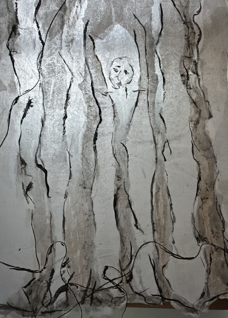 Kunstwerk 'Ik ben de boom, ik ben het bos'.