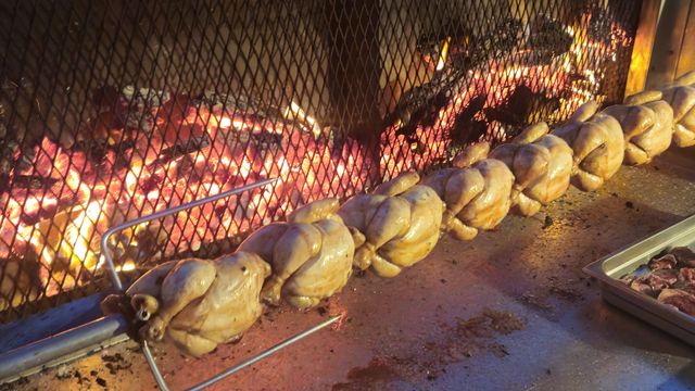 Grill aan het spit