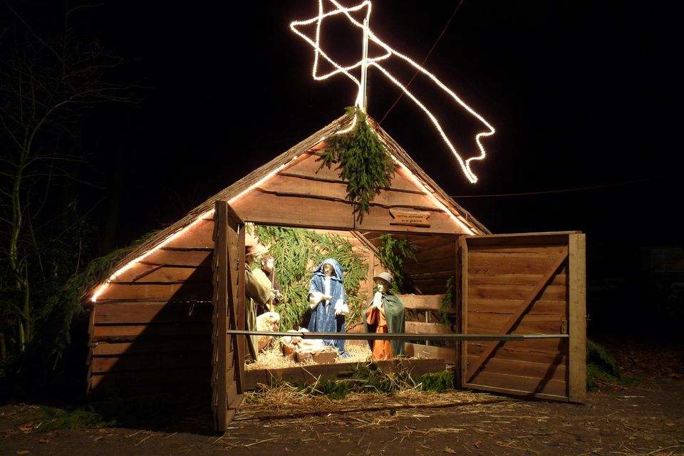 1 van de kerststallen van kerststallenroute Reusel