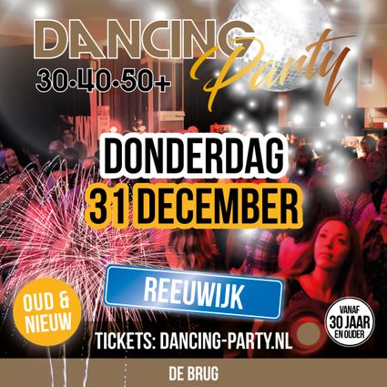Flyer dancing party oud en nieuw
