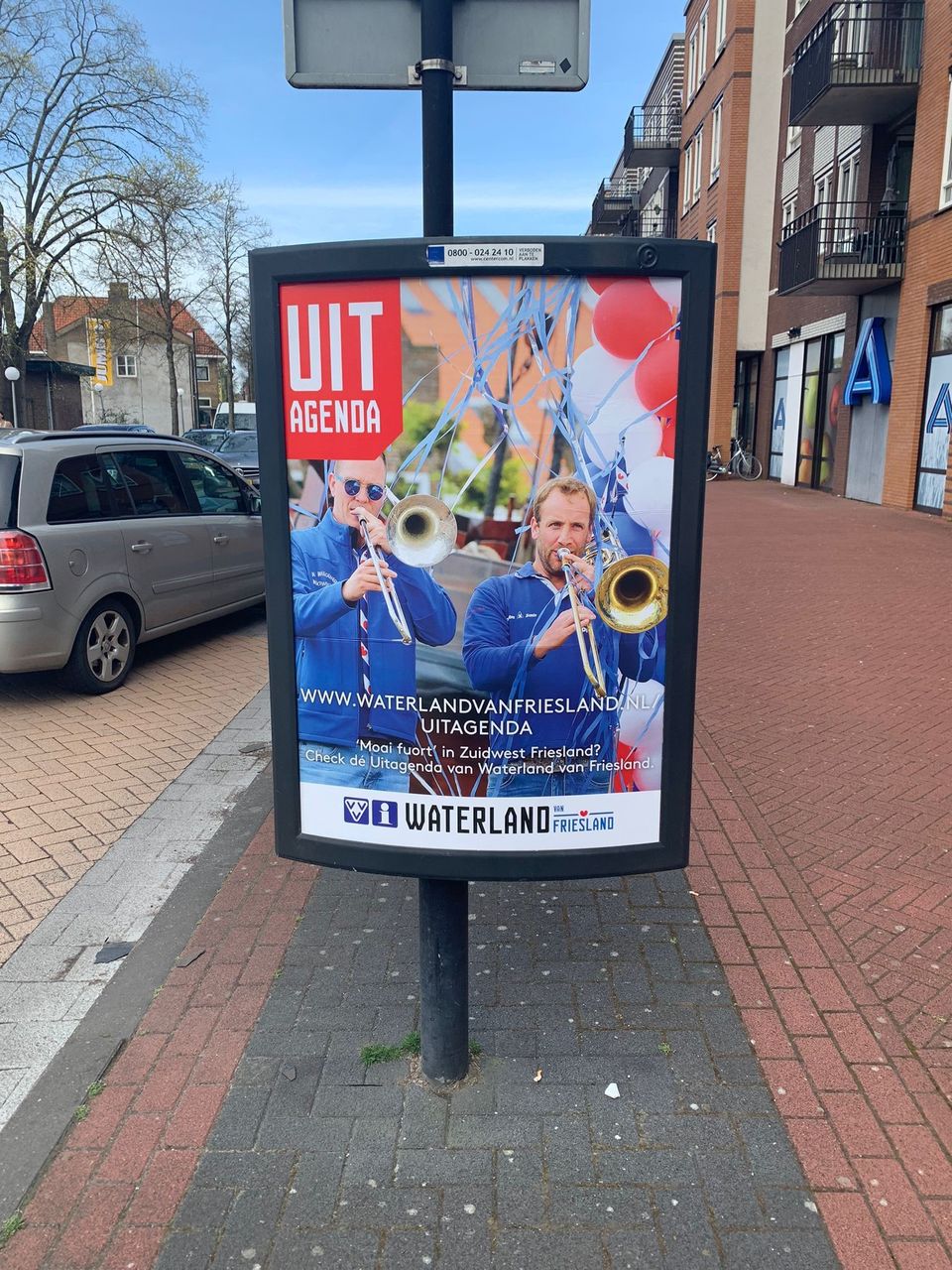 Uitagenda reclamebord