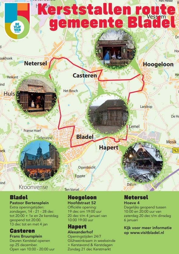 Flyer kerststallenroute Bladel