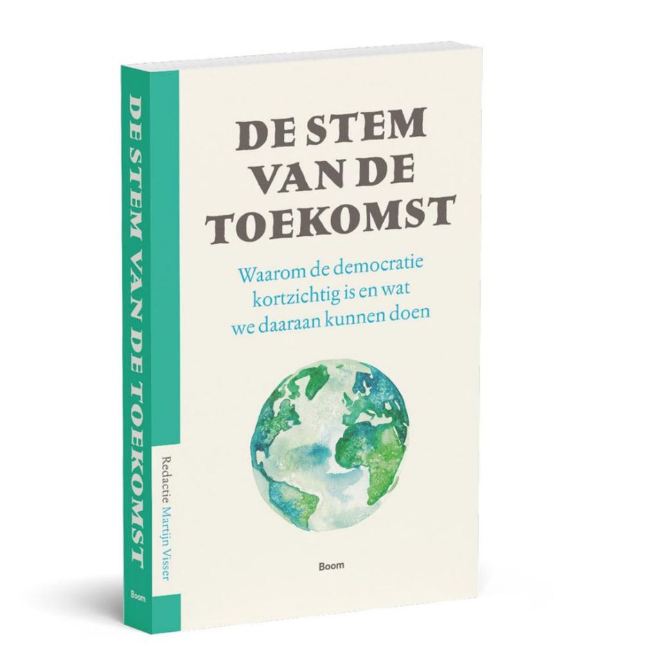 Cover van het boek "De stem van de toekomst" van Martijn Visser