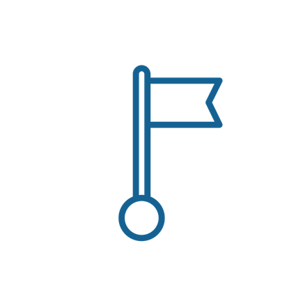 Icoon start- en finishvlag