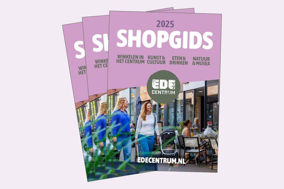 Cover van de shopgids Ede centrum 2025