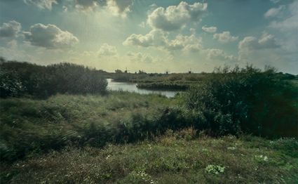 Foto van de Lek bij Kinderdijk
