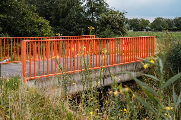 Zij aanzicht 3D-brug