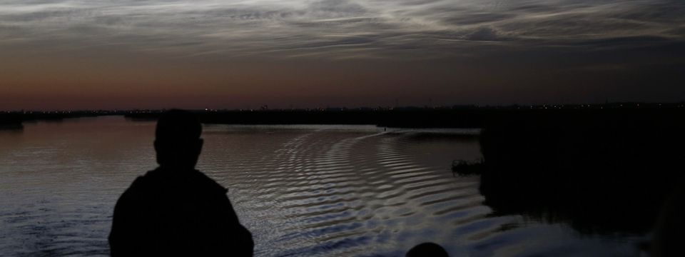 Landschap in het donker