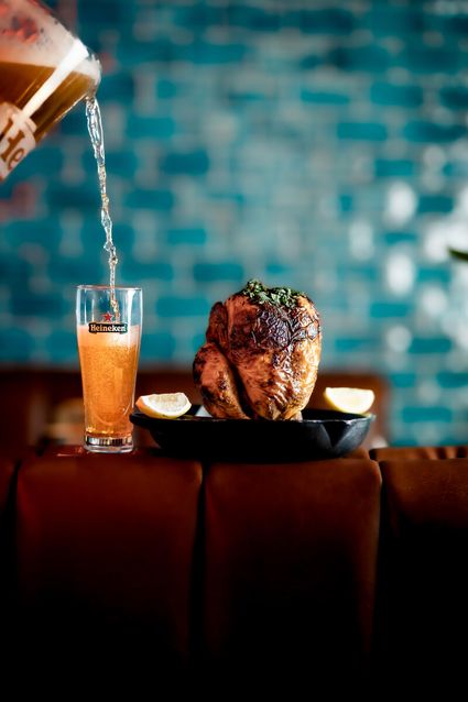 Bier en kip bij The Fat Pelican in Leiden