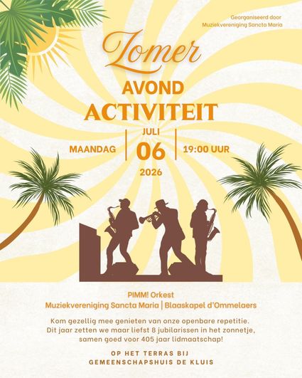 Een gezellige afsluiting voor de vakantie op het terras van De Kluis