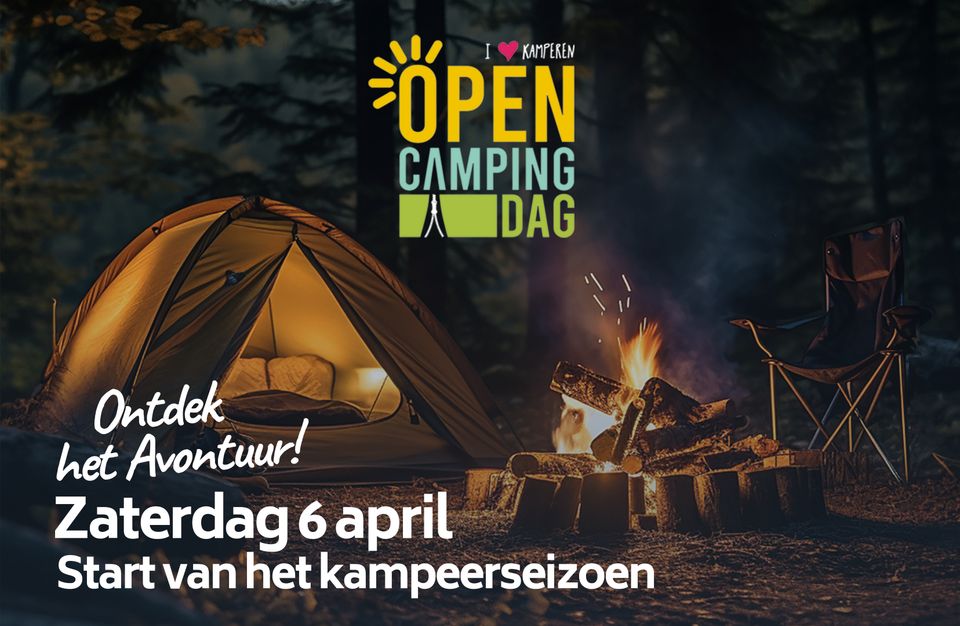 Tijdens de Open camping dag vieren we het begin van het kampeerseizoen.