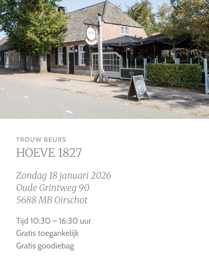 aankondiging trouwbeurs