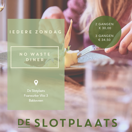 No waste diner op zondag