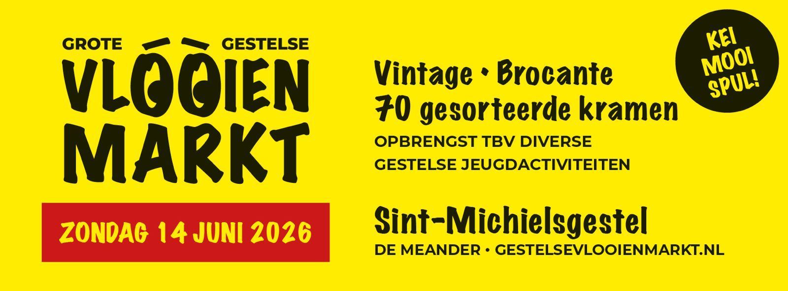 Grote Gestelse Vlooienmarkt 14 juni