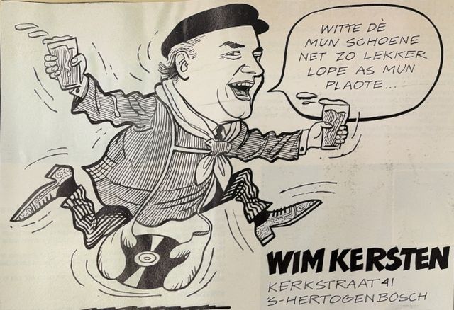 Een advertentie in carnavalskrant 'Mar u zien' uit 1972. 