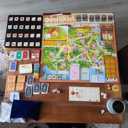 Verschillende bordspellen op een tafel