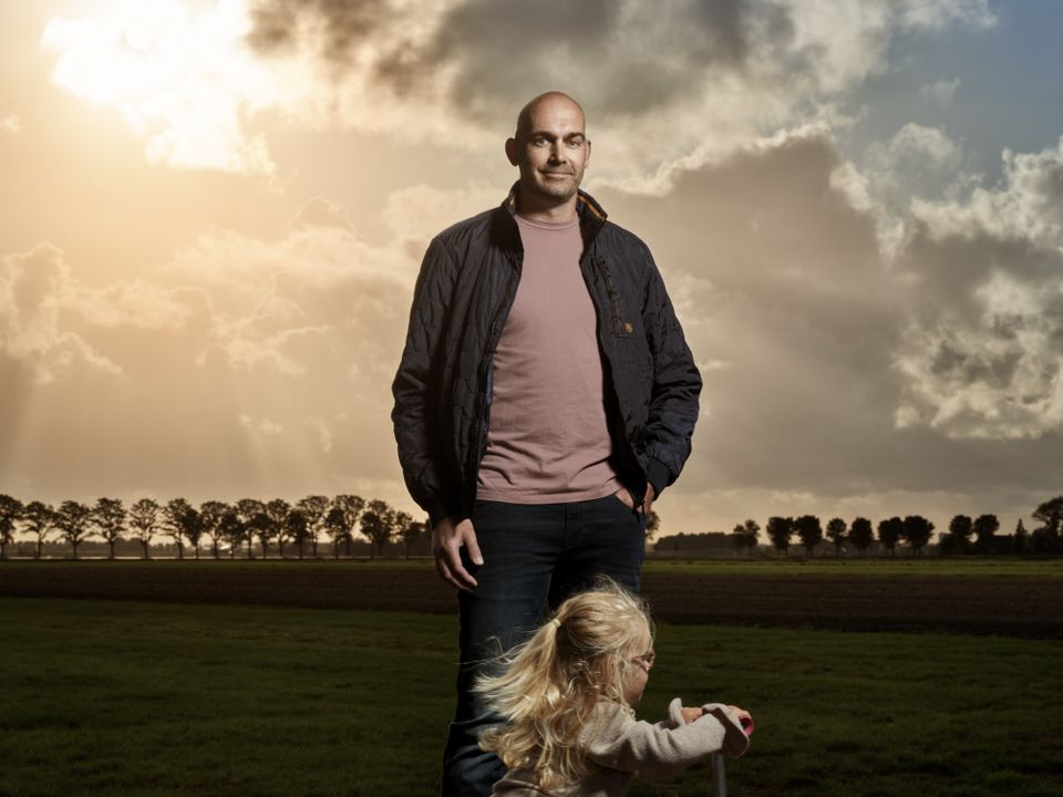 Man in de buitenlucht